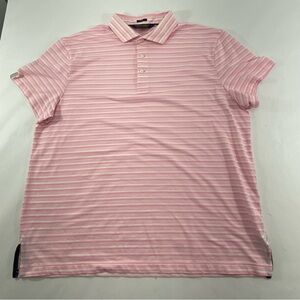 Polo Golf Ralph Lauren Pro Fit Light Pink Striped Men’s Size XL Polo Shirt